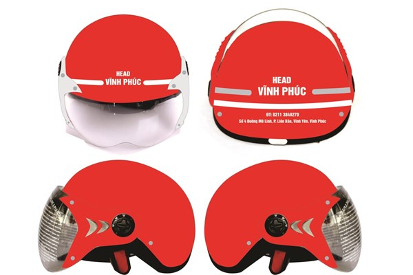 Mũ bảo hiểm logo Xe máy - Mũ Bảo Hiểm Đặng Hoàng Phát - Công Ty TNHH Sản Xuất Thương Mại Đặng Hoàng Phát